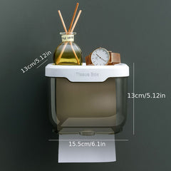Toilet Paper Holder Wall-mounted Waterproof Paper Storage Rack