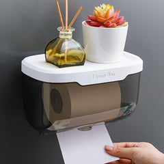 Toilet Paper Holder Wall-mounted Waterproof Paper Storage Rack
