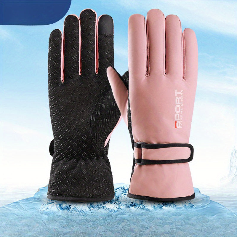 Warm Windproof Waterproof Skiing Gloves