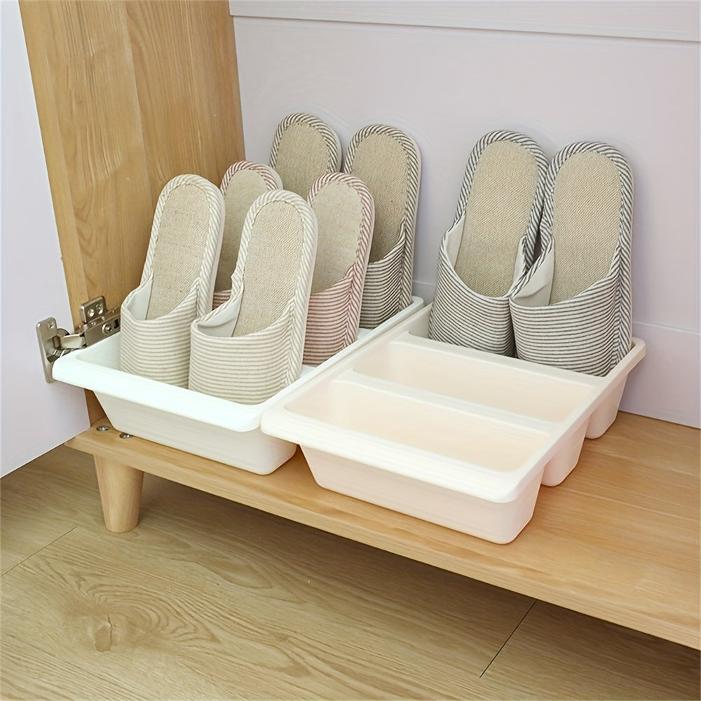 1pc Shoe Rack Dustproof Shoe Cabinet Shoes Storage Rack For School Dormitory