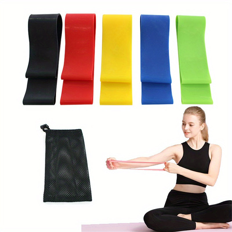 Latex Yoga Resistance Rope Fitness Stretching Tension Belt