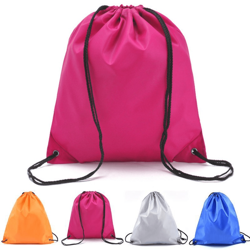 Waterproof Nylon Storage Bags Drawstring Backpack For Travel Shoes