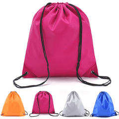 Waterproof Nylon Storage Bags Drawstring Backpack For Travel Shoes