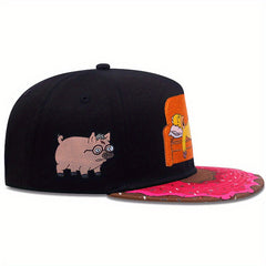Men's Hip Hop Baseball Cap Cartoon Embroidery Snapback Cap