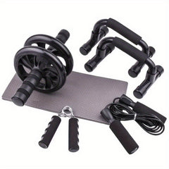 Ab Wheel, Push up Bar, Exercise Band, Hand Gripper, Jump Rope Set