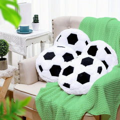 Football Sports Pillow Fluffy Soft Pillow Home Decoration Plush Pillow