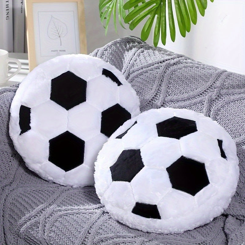Football Sports Pillow Fluffy Soft Pillow Home Decoration Plush Pillow
