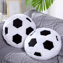 Football Sports Pillow Fluffy Soft Pillow Home Decoration Plush Pillow