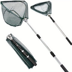 Foldable Fishing Net Lightweight Portable With Aluminum Alloy Long Handle