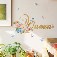 Princess English Background Wall Stickers