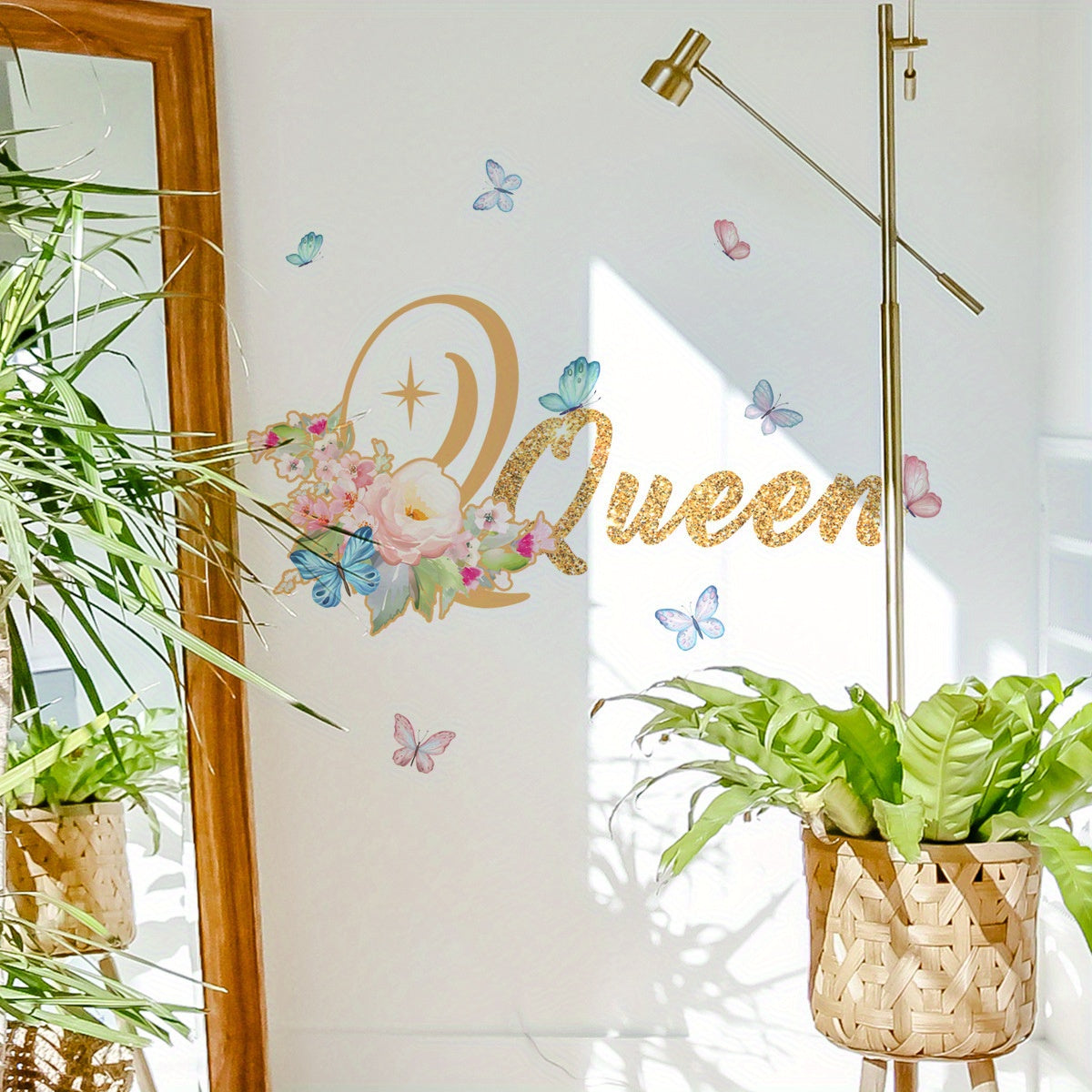 Princess English Background Wall Stickers