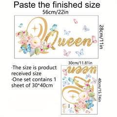 Princess English Background Wall Stickers