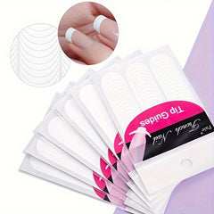 French Manicure Nail Art Stickers Strips Self Adhesive Nail Stickers