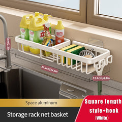 Kitchen Sink Rack Wall Hanging Drain Rack Sponge Rag Storage Rack