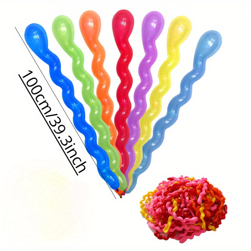 Long Fried Dough Twists Spiral Balloon Wedding Room Decoration