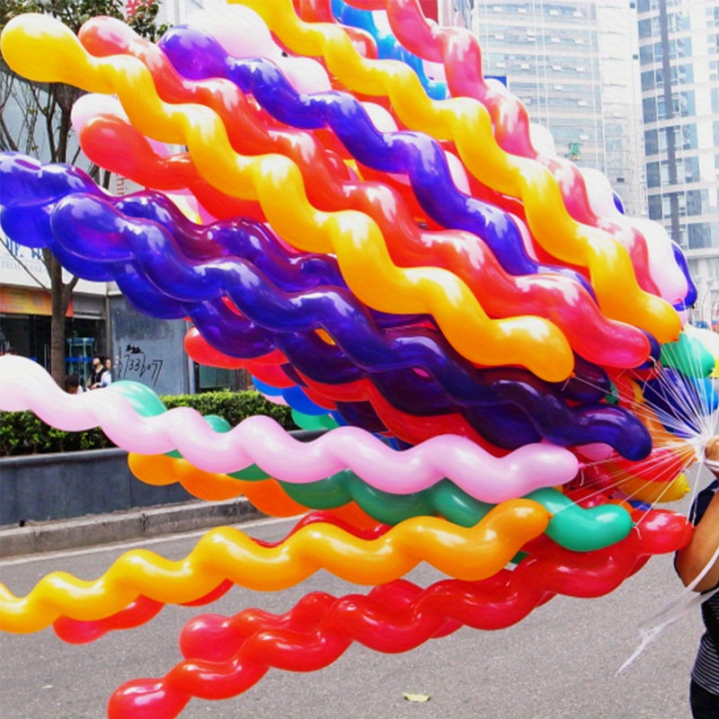Long Fried Dough Twists Spiral Balloon Wedding Room Decoration