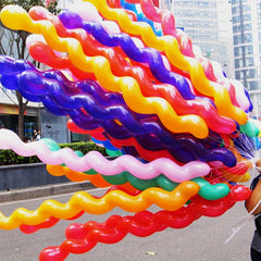 Long Fried Dough Twists Spiral Balloon Wedding Room Decoration