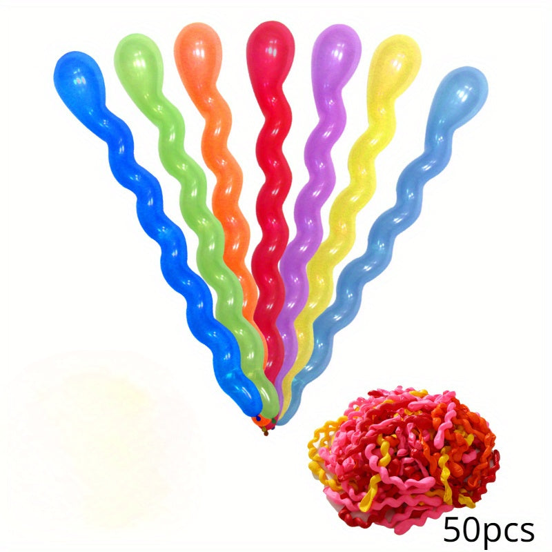 Long Fried Dough Twists Spiral Balloon Wedding Room Decoration