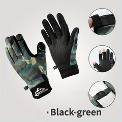 Winter Fishing Gloves 3 Finger Flip Touchscreen Unisex Ice Cycling Photography