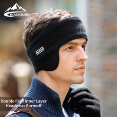 2pcs Windproof Double layer Ski Earmuffs Ear Covers - Unisex Ear Protection