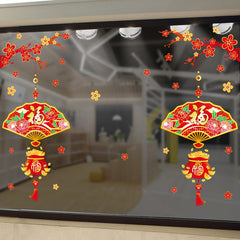 Spring Decoration Year's Blessing Stickers For Doors And Windows