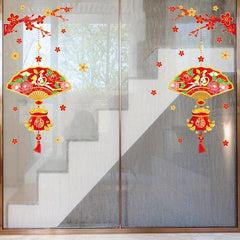 Spring Decoration Year's Blessing Stickers For Doors And Windows