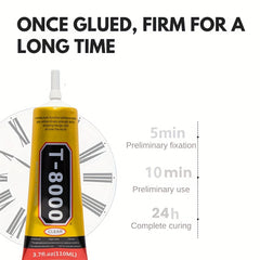 T 8000 Transparent Glue Repair Elastic Glue Plastic Rubber Shoes Jewelry Glue