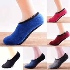 Thickened Yoga Socks Low Cut Non Slip Fuzzy Socks For Autumn & Winter