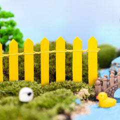 1pc Mini Wooden Fence for Fairy Garden Micro Landscape