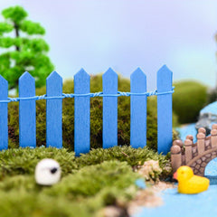 1pc Mini Wooden Fence for Fairy Garden Micro Landscape