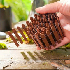 1pc Mini Wooden Fence for Fairy Garden Micro Landscape