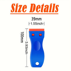 Plastic Razor Blade Scraper Set for Label Removal - Adhesive Remover Tool