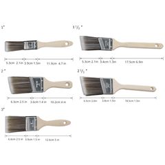 5pcs Paint Brushes Set for Painting and Cleaning
