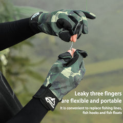 Winter Fishing Gloves Anti-slip Wear-resistant Windproof Gloves