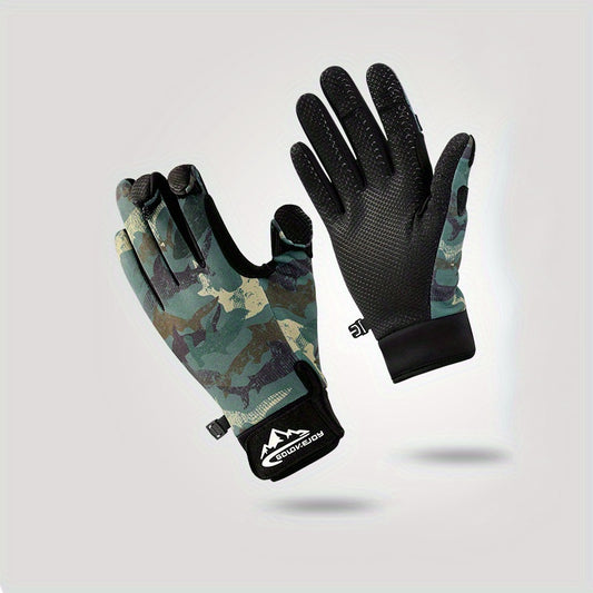 Winter Fishing Gloves Anti-slip Wear-resistant Windproof Gloves