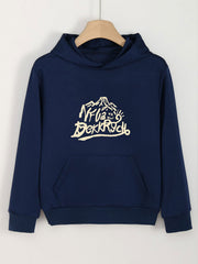 Girls Cartoon Mountain Hoodie Long Sleeve Sweatshirt