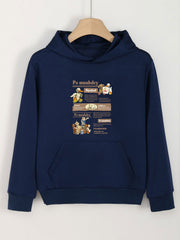 Girls Duck Print Hoodie Comfy Pullover Spring Fall Gift