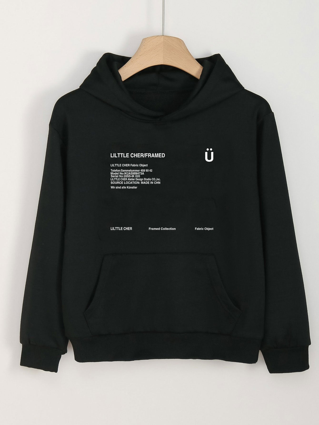 Letter Print Hoodies With Pocket Girls Comfy Pullover Spring Fall Sports Gift