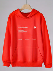Letter Print Hoodies With Pocket Girls Comfy Pullover Spring Fall Sports Gift