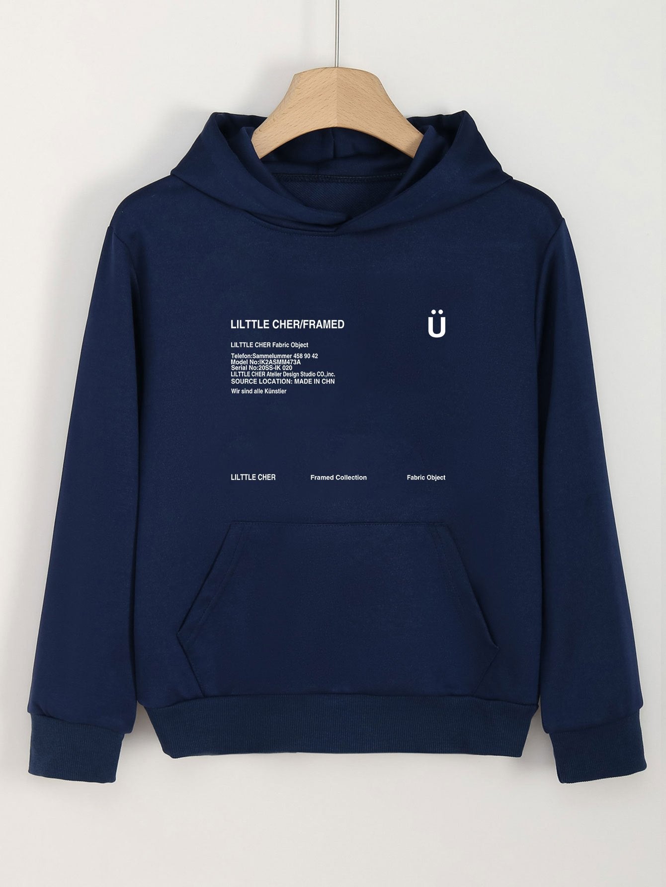Letter Print Hoodies With Pocket Girls Comfy Pullover Spring Fall Sports Gift