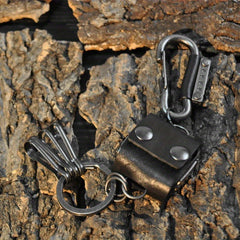 Retro Cowhide Key Chain Ornament Hanging Keychain Accessory