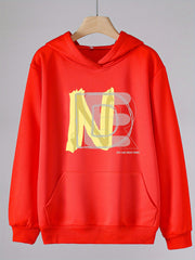 Girls Creative Letter Print Hoodies Comfy Hooded Pullover Spring Fall