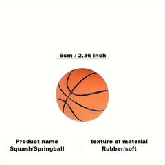 6 68 Cm Ultra High Elasticity Mini Rubber Basketball Hollow Elastic Ball Toy