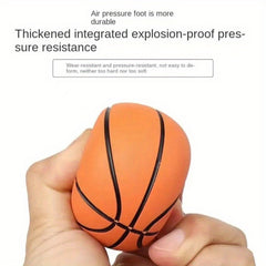 6 68 Cm Ultra High Elasticity Mini Rubber Basketball Hollow Elastic Ball Toy