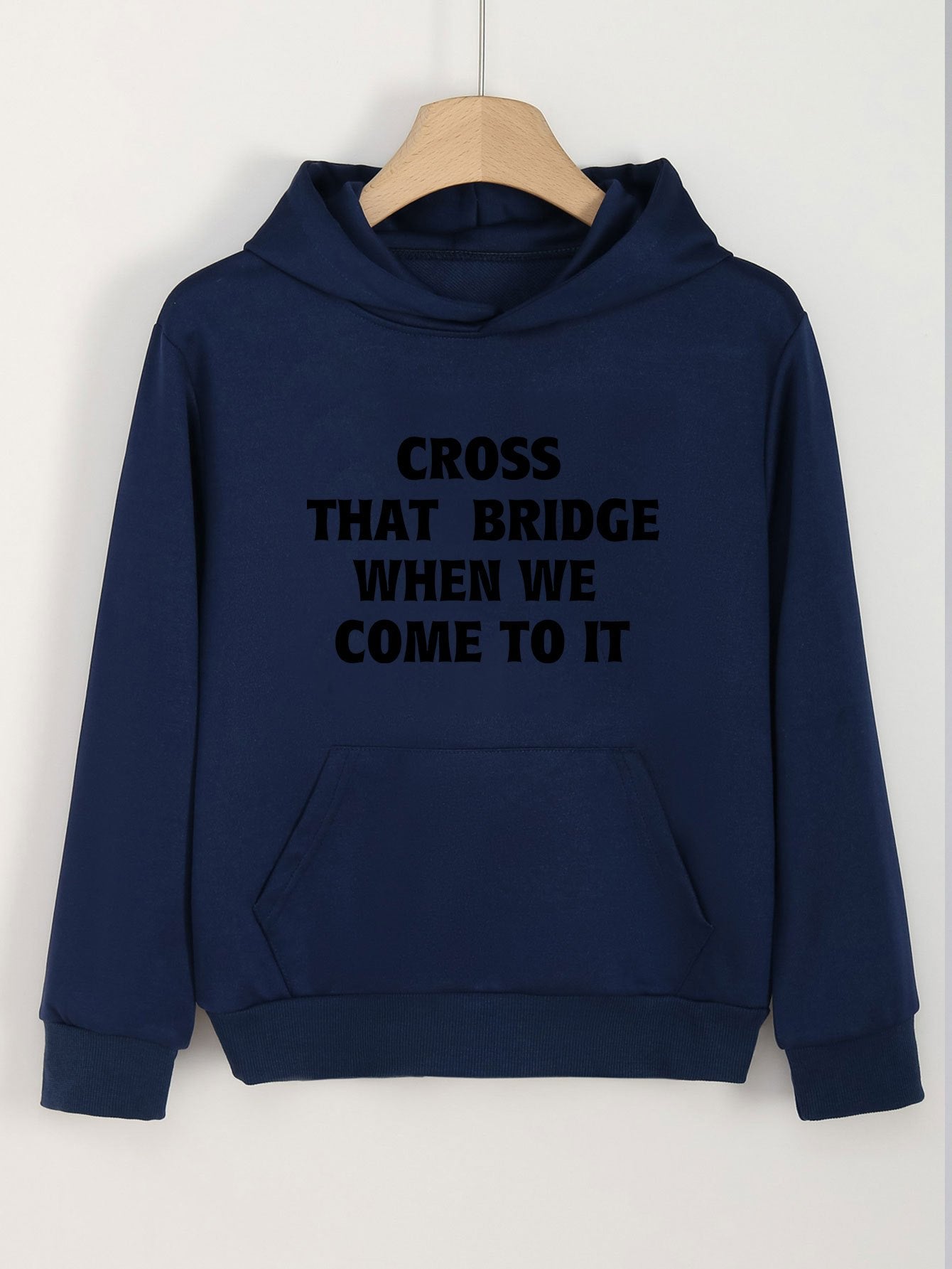 Girls Comfy Hoodies Print Hooded Pullover With Pocket