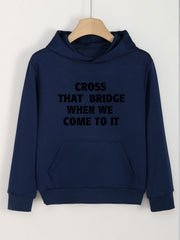 Girls Comfy Hoodies Print Hooded Pullover With Pocket