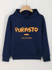Girls PURASTO Print Hoodies Comfy Hooded Pullover With Pocket