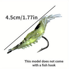 Bionic Shrimp Luminous Bait Set for Night Fishing