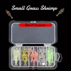 Bionic Shrimp Luminous Bait Set for Night Fishing