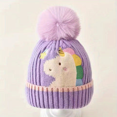 Kids Knitted Hat for Winter Warmth